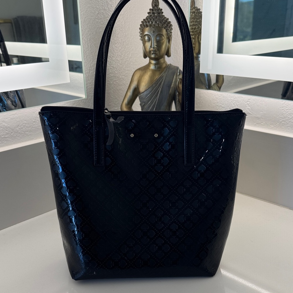 Kate Spade Shiny Black Tote